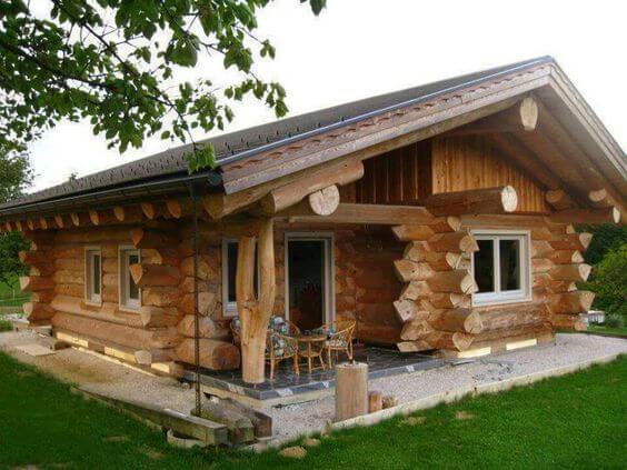 bentuk rumah kayu sederhana