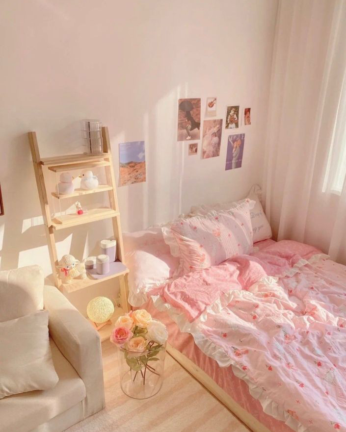 desain kamar tidur minimalis ala korea