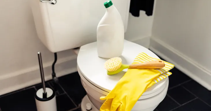 cara mudah membersihkan toilet di rumah